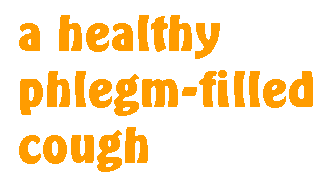 a healthy phlegm-filled cough